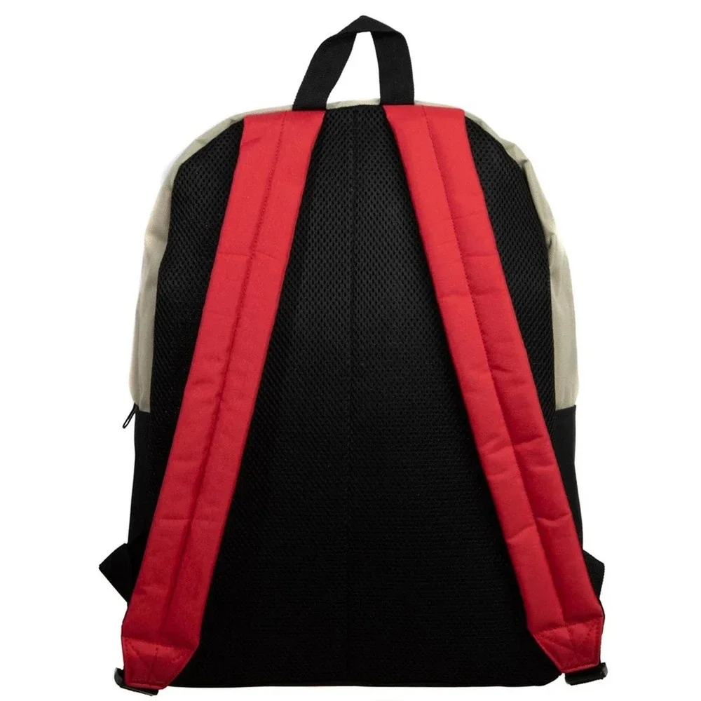 Bioworld Jaws Shark Graphic Backpack in Blue, Black, Beige with Red Logo